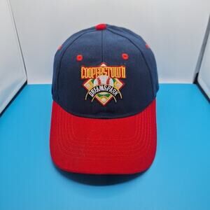 Cooperstown Dream Park Hat Cap Mens Blue Red One Size Adjustable Baseball Cotton